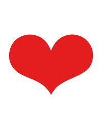 Heart clip art design on plain white transparent isolated background for shirt, hoodie, sweatshirt, apparel, card, tag, mug, icon, poster or badge