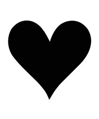 Heart clip art design on plain white transparent isolated background for shirt, hoodie, sweatshirt, apparel, card, tag, mug, icon, poster or badge