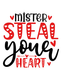 Valentine’s Day Be Mine text phrase design on plain white transparent isolated background for shirt, hoodie, sweatshirt, apparel, card, tag, mug, icon, poster or badge