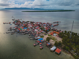 Aerial View of Osi Island in West Seram Regency, Maluku, Indonesia