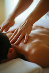 Obraz na płótnie Canvas Exquisite Touch: Macro Photography of Massages