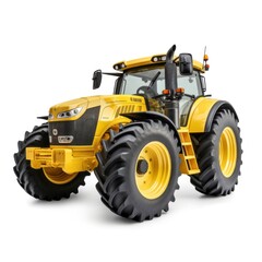 tractor on white background