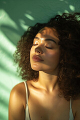 Fototapeta premium Gentle Touch: Calm Morning Massage in Nature