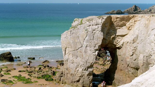 Brittany Arche de Port Blanc Roche Percee rock formation