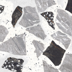 White and black marble texture background floor decorative stone interior stone pattern.