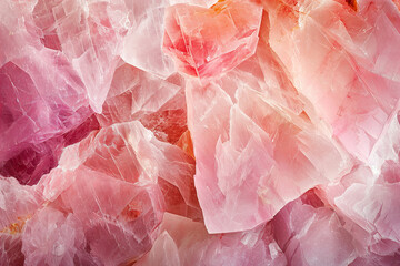  Beautiful rose quartz extreme close up texture - obrazy, fototapety, plakaty