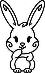 cute easter bunny