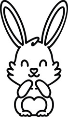 Fototapeta premium cute easter bunny