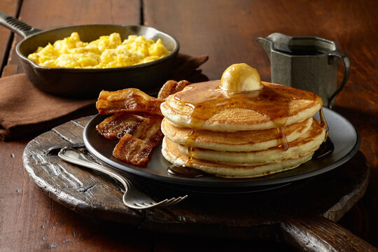 Bacon Egg and Pancake Breakfast 