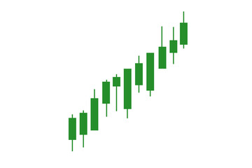 Green Candlestick chart pattern graph transparent png file type