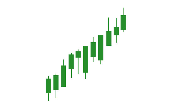 Green Candlestick chart pattern graph transparent png file type