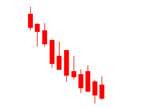 Red Candlestick chart pattern graph transparent png file type