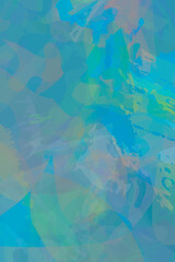 Fototapeta na wymiar Abstract Blue Dreamscape Background 