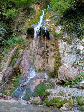 waterfall Maiden Tears in Bzyb gorge of Abkhazia