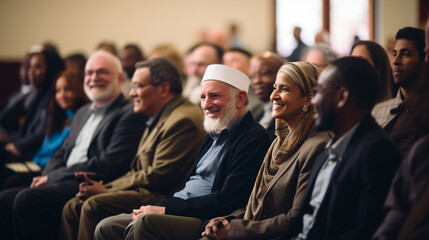 A religious diversity seminar with leaders from different faiths.