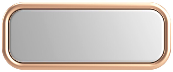 3D button. Empty button. 3D illustration.