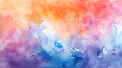 Abstract colorful watercolor for background. Digital art painting