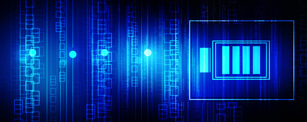 2d rendering Electrical energy and power supply source concept, accumulator battery with charging level full
   
    