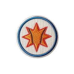 basketball embroidered patch badge. sport icon, isolated on transparent background