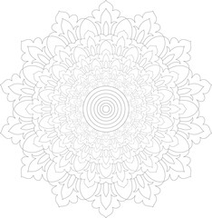 Vector Mandala Coloring Pages & Books
