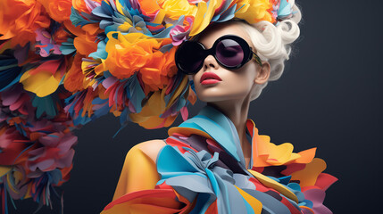Digital art transports you to a high-fashion runway, where confident models showcase avant-garde designs, epitomizing innovation and artistic expression in a visually arresting composition.