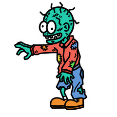 png walking zombie pcsk studio premium