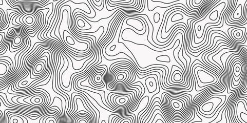 Map in Contour Line Light topographic topo contour. Topographic Map topo Gradient multicolor wave curve lines banner background wave isolines vector Black-white background from a line.