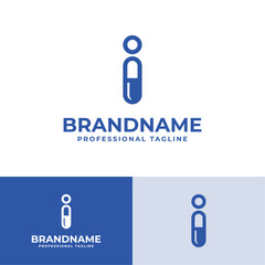 Letter I Capsule Logo, suitable for business related to Capsule or Pill with I initial