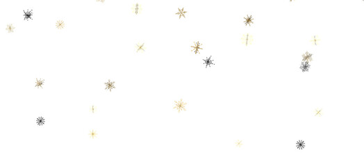 Obraz na płótnie Canvas Snowflake Cascade: Mesmerizing 3D Illustration Depicting Descending Christmas Snowflakes