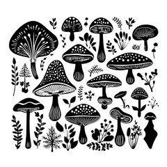 mushroom svg, mushroom png, mushroom illustration, mushroom vector, mushroom, mushroom clipart, jungle svg, forest, t shirt ,mushroom, fungus, nature, vector, food, illustration, autumn, isolated