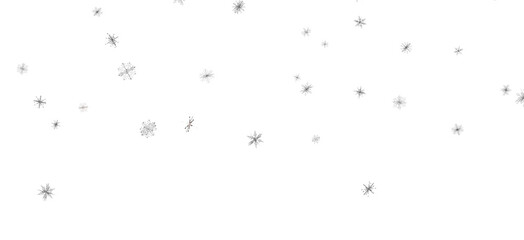 Snowflake Cascade: Mesmerizing 3D Illustration Depicting Descending Christmas Snowflakes