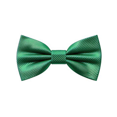 green bow tie - Luxurious and elegant fashion accessories on transparent background