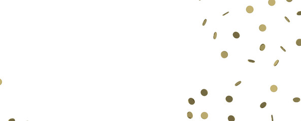 Sparkling Jubilation: Breathtaking 3D Illustration of Sparkling Gold Confetti Celebration
