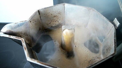 Espresso Moka Morning Brew, Coffee Surface Rise