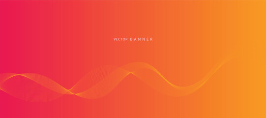 Abstract gradient background with wavy lines.