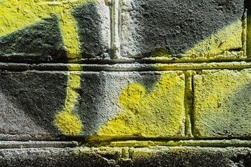 Graffiti wal- crack paint. Designers for creative work