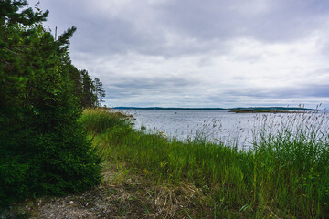 The Umba River on the Kola Peninsula. Tersky coast of the Murmansk region