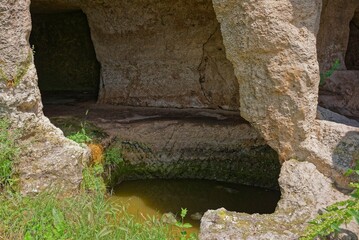 Crimean peninsula - cave city Chufute. Weekend fun - a walk through the medieval city of Crimea