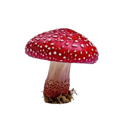 Obraz premium poisonous mushroom - poisonous plants on transparent background