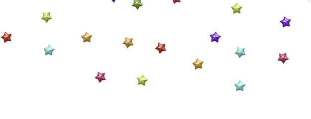 Heavenly Rainbow Shower: 3D Illustration Brings the Beauty of Stars to Life