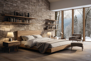 Surround yourself with the calming vibes of a cozy bed in Scandinavian style, offering a perfect balance of simplicity, warmth, and modern aesthetics.