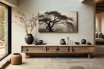 Transform your entrance hall with the allure of Japandi design. 
