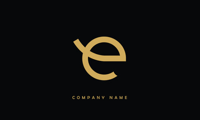 Obraz premium E, E Abstract Letter Logo Monogram