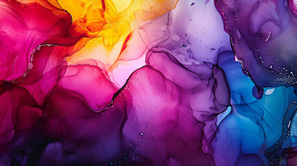 A unique background with alcohol ink and liquid art techniques. Bold and expressive display of vibrant colors and fluid patterns. aesthetic backgrounds