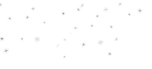 Snowflake Cascade: Mesmerizing 3D Illustration Depicting Descending Christmas Snowflakes