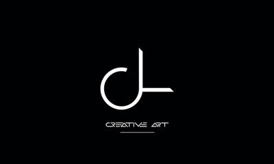 LD, DL, L, D abstract letters logo monogram - obrazy, fototapety, plakaty