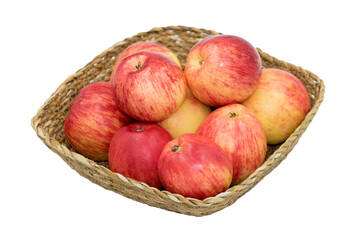 Red Amasya apples, a small sized white and crsip flesh local apple variety