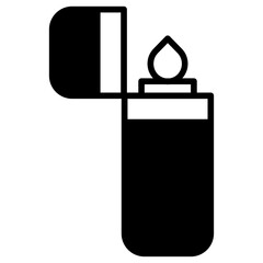 Lighter solid glyph icon