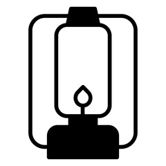 Lantern solid glyph icon