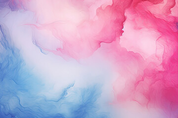 Fototapeta na wymiar Abstract Pink and Blue Watercolor Background for Valentine's Day or Gradient Wallpaper Design